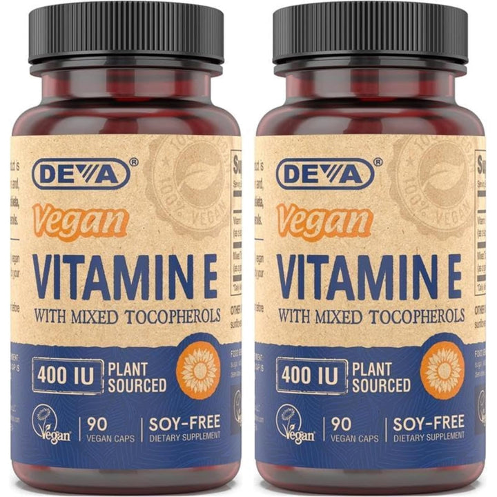 DEVA Vitamine E 400UI boîtier avant avec étiquette