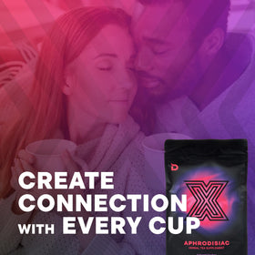 Deviant Blends Thé Aphrodisiaque pour Femmes sachet ouvert avec mélange herbal