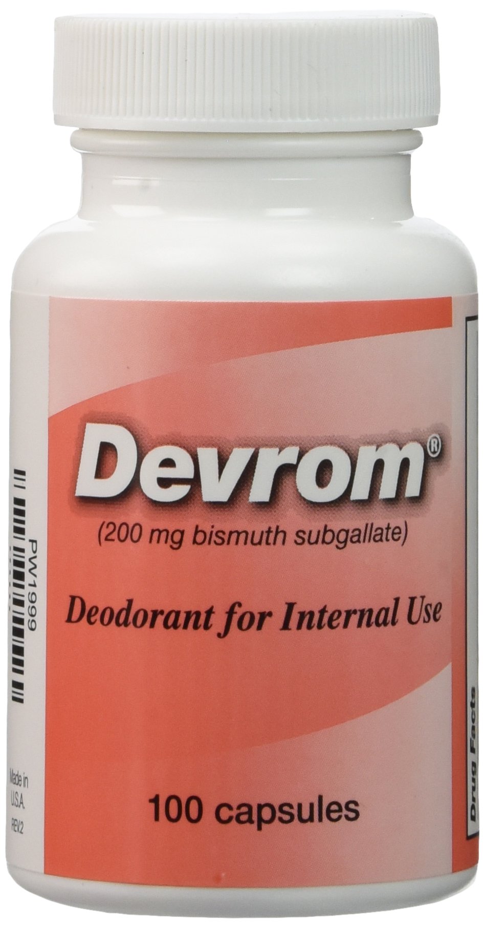 Devrom Capsules Déodorant Interne 200mg bouteille vue de face