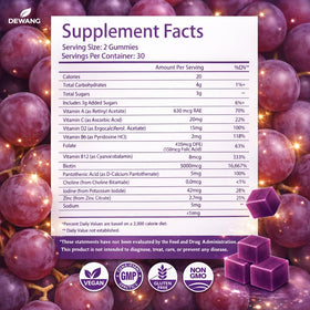 DEWANG Gummies de Biotine 5000 mcg en gros plan sur une main