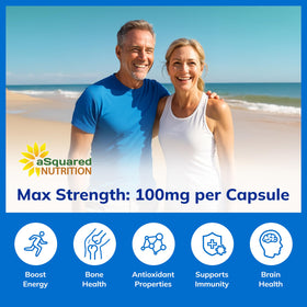 DHEA 100mg aSquared Nutrition vue de côté