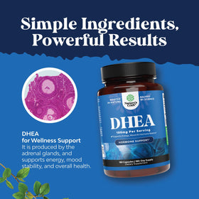 DHEA 100mg capsule de Natures Craft vue de près