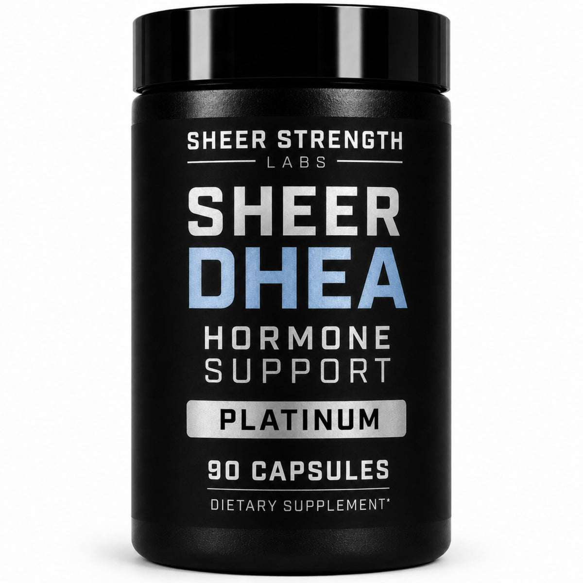 DHEA 100mg de Sheer Strength Labs vue de face avec emballage