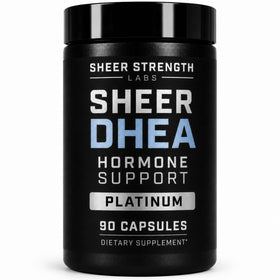 DHEA 100mg de Sheer Strength Labs vue de face avec emballage