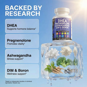 DHEA 200mg Clean Nutraceuticals, étiquette du produit