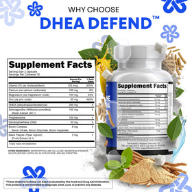 DHEA 200mg Clean Nutraceuticals, flacon ouvert avec capsules