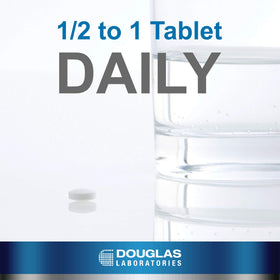 DHEA 25 mg comprimés dissolvables Douglas Laboratories, vue de côté