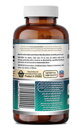 DHEA 50 Mg Amazing Nutrition arrière du flacon