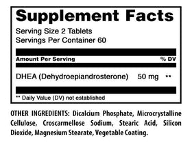 DHEA 50 Mg Amazing Nutrition tablettes vue de près