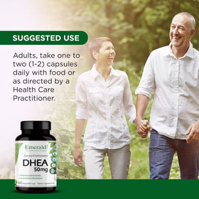 DHEA 50mg d'Emerald Laboratories avec autres compléments alimentaires