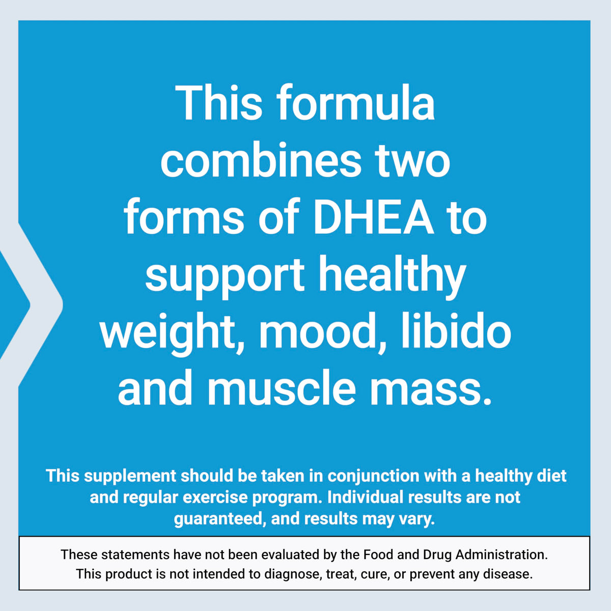 DHEA Complete Life Extension avec un verre d'eau à côté
