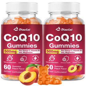 DIAOLAI Gélules de CoQ10 500mg paquet de 120 gummies orange