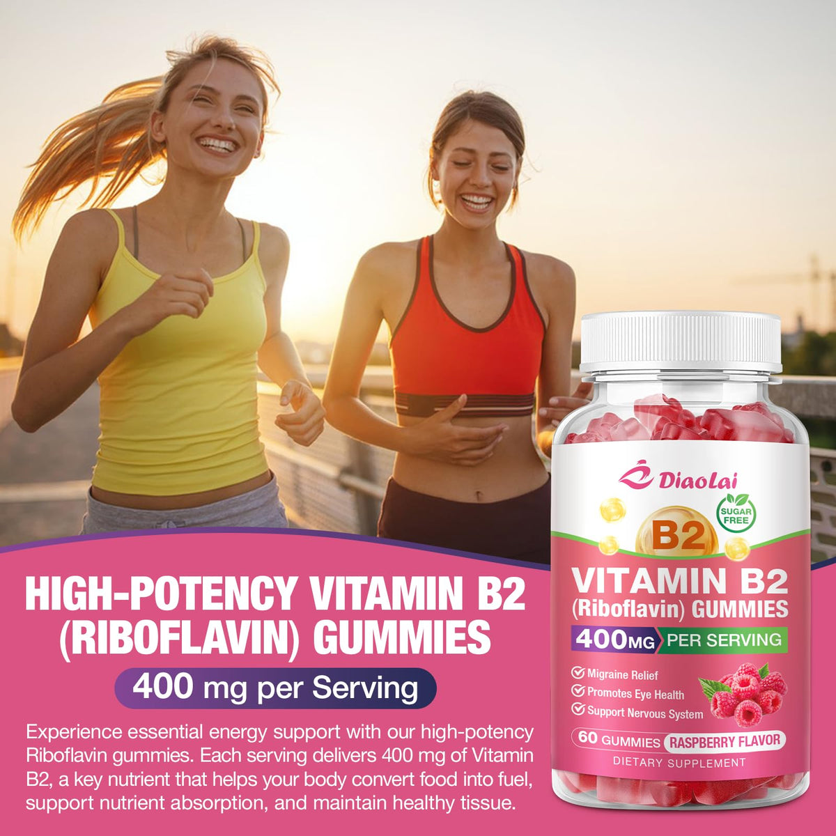 DIAOLAI Gélules de Vitamine B2 400mg, ambiance familiale avec des enfants