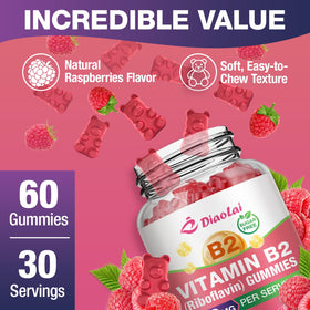 DIAOLAI gélules de vitamine B2 400mg avec ingrédients listés