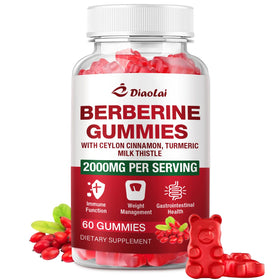 DIAOLAI Gummies de Berbérine 2000mg vue avant avec emballage