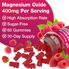 DIAOLAI Gummies de Magnésium 400mg, étiquette de la bouteille