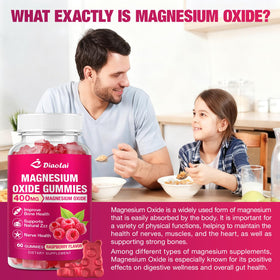 DIAOLAI Gummies de Magnésium 400mg, gummies en forme de petits bonbons