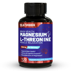 DIATMOON Magnésium L-Thréonine 1900mg capsules végétales vue de face