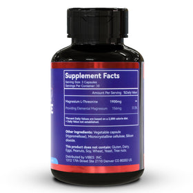 DIATMOON Magnésium L-Thréonine capsules avec étiquette détaillée