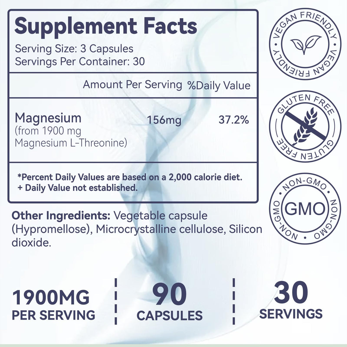 DIATMOON Magnésium L-Thréonine capsules sur une surface en bois