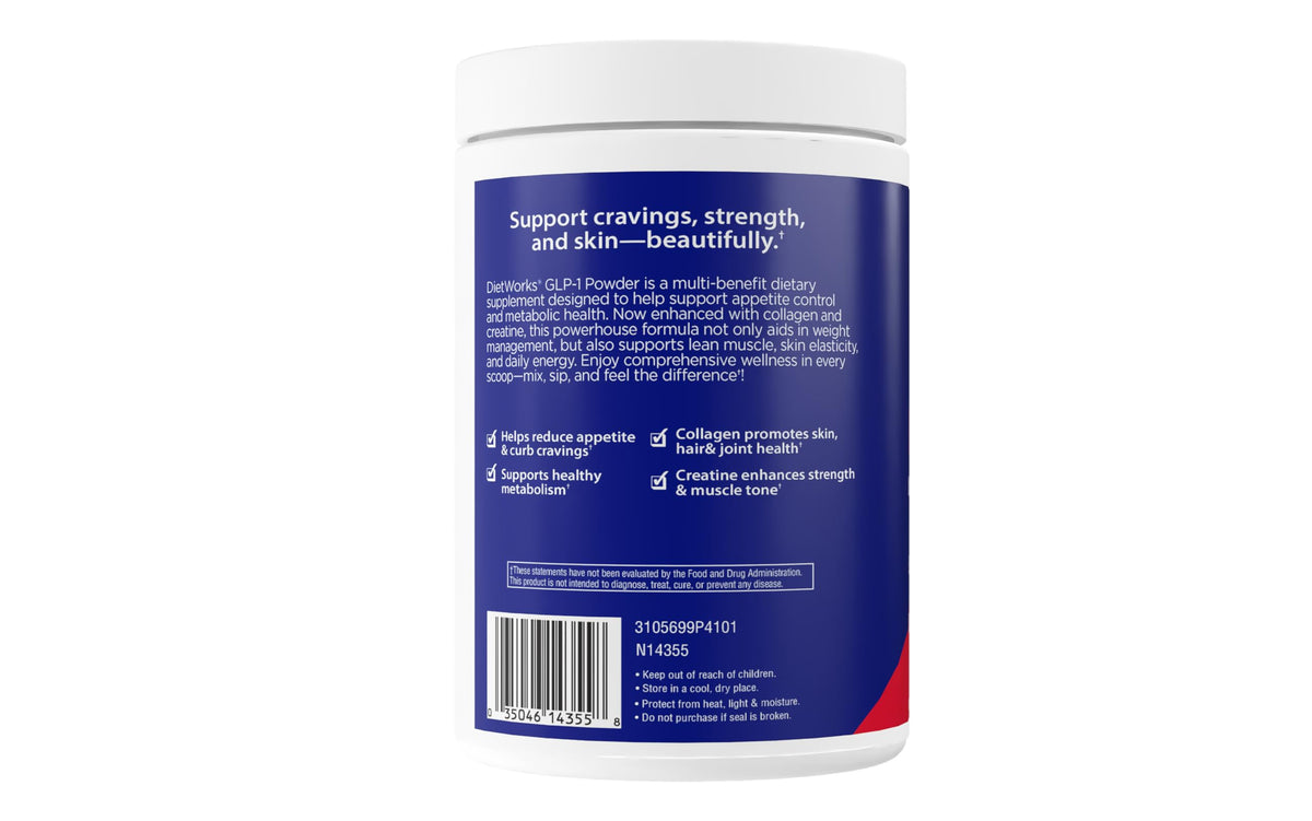 DietWorks support emballage avec informations nutritionnelles