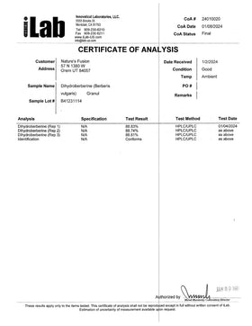 Dihydroberberine 200mg 60 gélules avec Cannelle de Ceylan