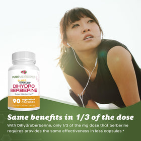 Dihydroberbérine GlucoVantage 100 mg avec capsules en gros plan