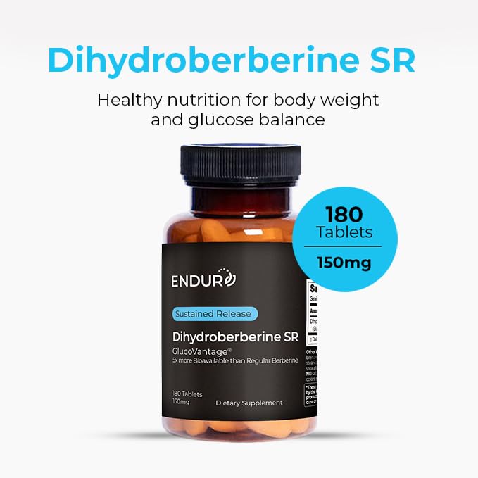 Dihydroberberine SR 150mg 180 Tablettes de use Products, vue arrière