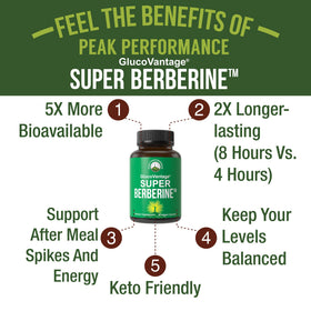 Dihydroberberine Super Berberine 200mg gélules de côté