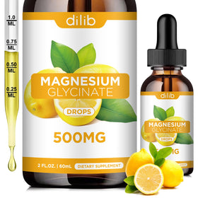 Dilib Complément Alimentaire Magnésium Glycinate 500mg flacon avant
