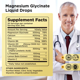 Dilib Complément Alimentaire Magnésium Glycinate 500mg flacon sur fond blanc