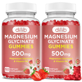 dilib Gummies de Magnésium Glycinate 500mg pot de 120 gummies