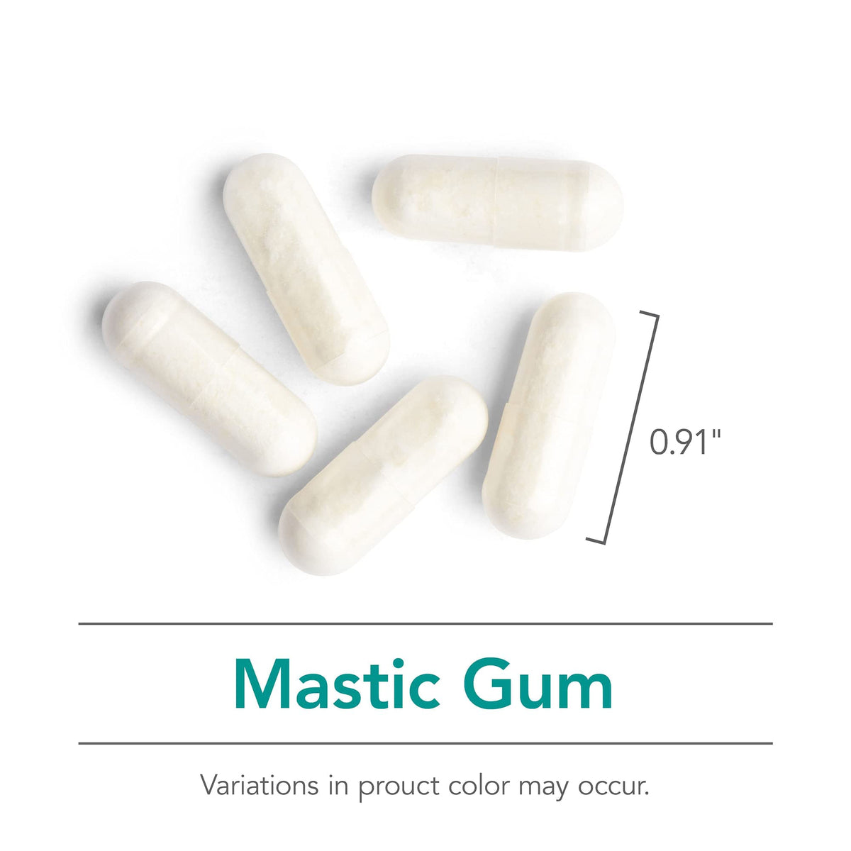 Dimensions du flacon d'Allergy Research Group Mastic Gum