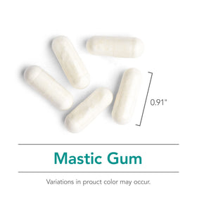 Dimensions du flacon d'Allergy Research Group Mastic Gum