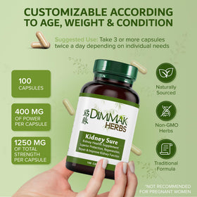 Dimmak Herbs Complément Alimentaire 400mg avec étiquette visible