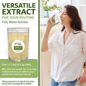 Dimmak Herbs Extrait de Scutellaria Baicalensis 5:1 130g, utilisation dans un smoothie