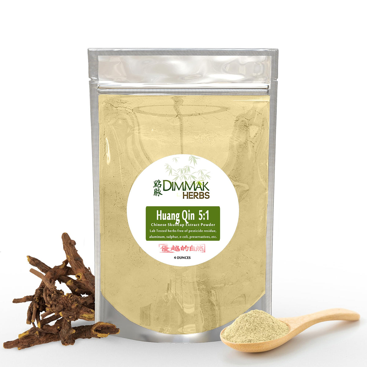 Dimmak Herbs Extrait de Scutellaria Baicalensis 5:1 130g, vue de face