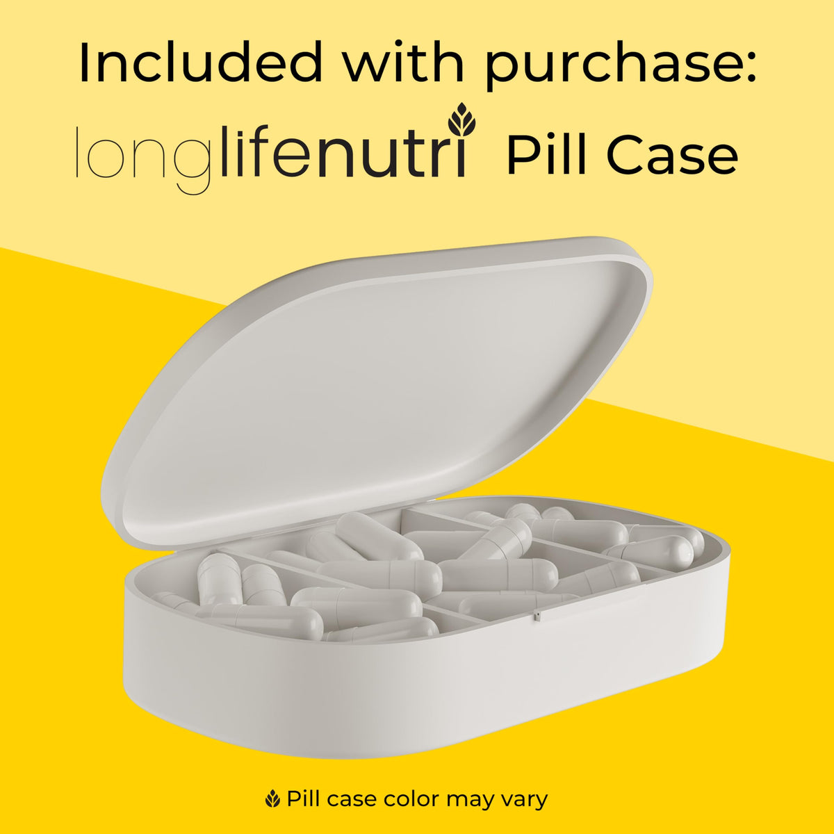 Diosmine 1000mg LongLifeNutri, flacon ouvert avec capsules à l'intérieur