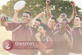 Diosmine capsules en gros plan sur une table