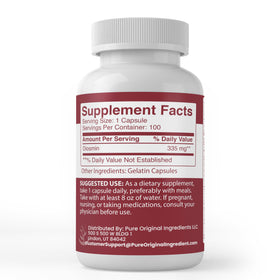 Diosmine capsules près d'un agrume pour illustration