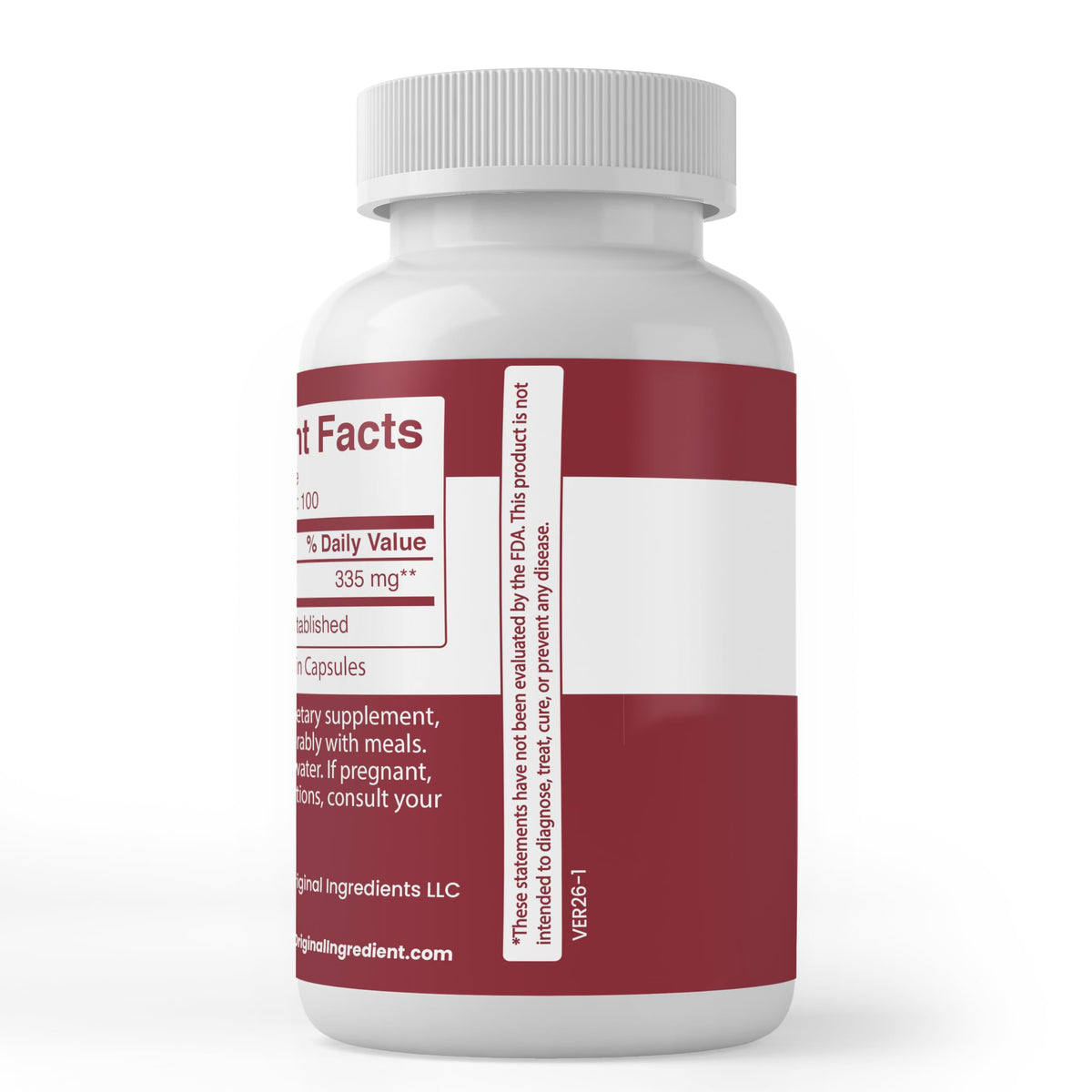 Diosmine Pure Original Ingredients emballage arrière