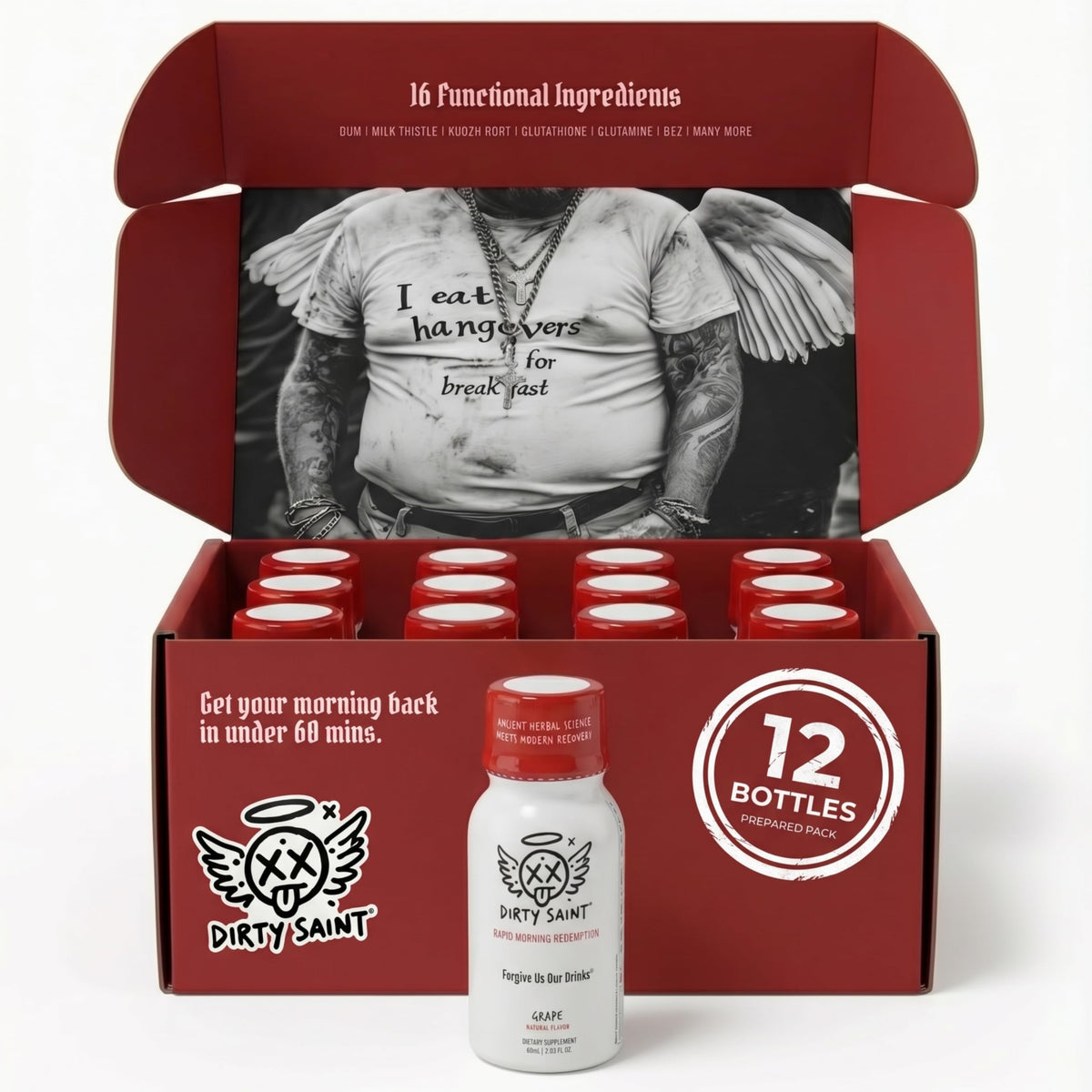 DIRTY SAINT Shot Revitalisant Matinal 60 ml vue avant