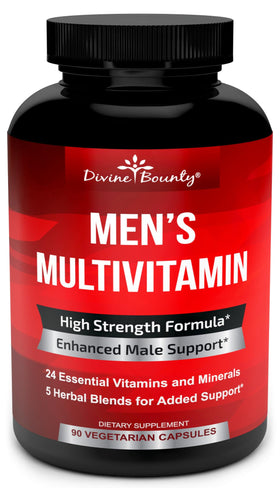 Divine Bounty Multivitamines Masculines 90 Capsules - vue de face