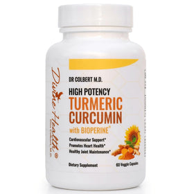 Divine Health Curcuma 500mg 60 capsules vue de face