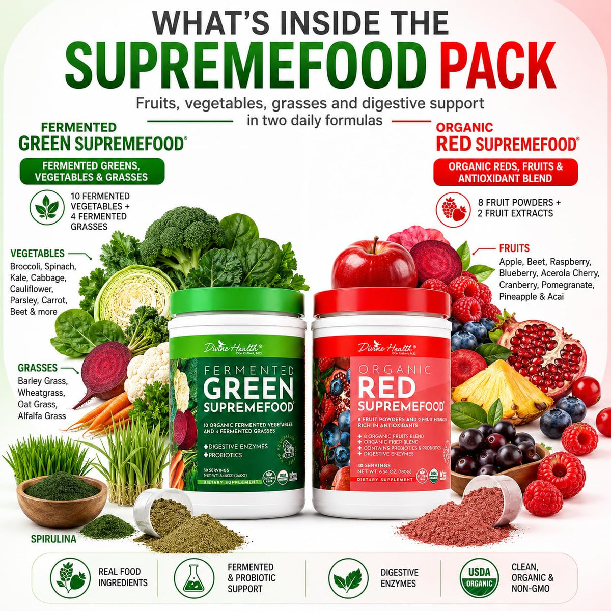 Divine Health Red avec 10 fruits bio