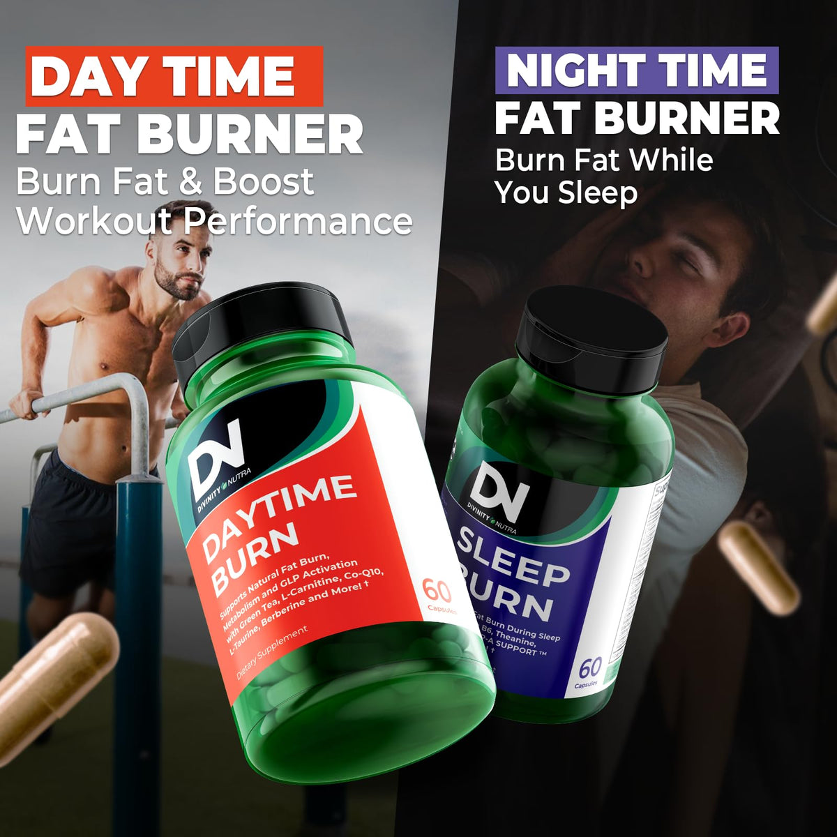 Divinity Nutra Brûleur de Graisse 60 Capsules en milieu de vie active