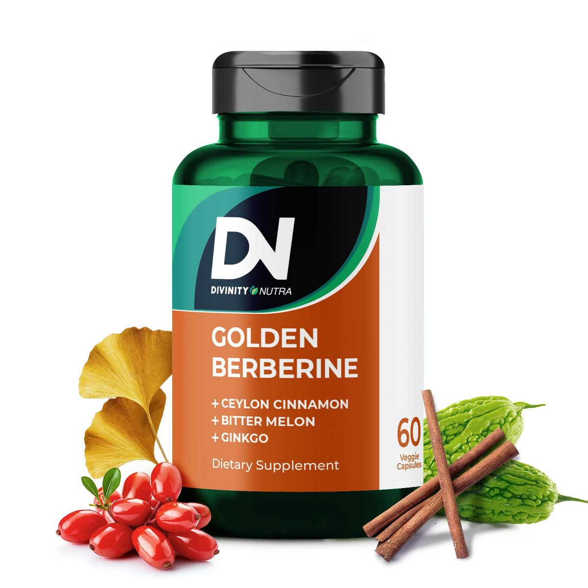 Divinity Nutra complément alimentaire 4-en-1 Berbérine gélules avant