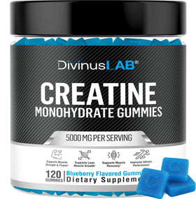 DivinusLab Gummies de Créatine Monohydrate 5g, vue de face