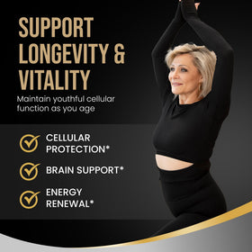 DLNIA Complément Alimentaire Liposomal NAD+ capsules sur une table