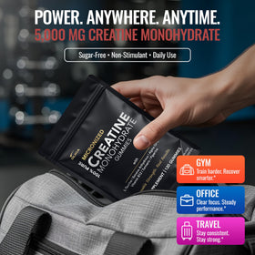 DLNIA Gummies Créatine Monohydrate, produit sur une table